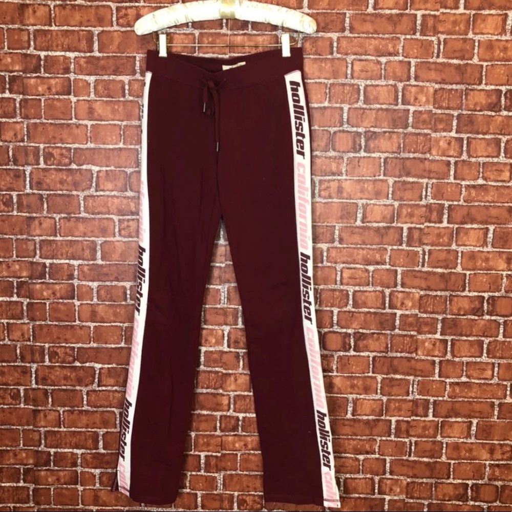 💢SOLD💢 Burgundy Hollister Sweat Pants